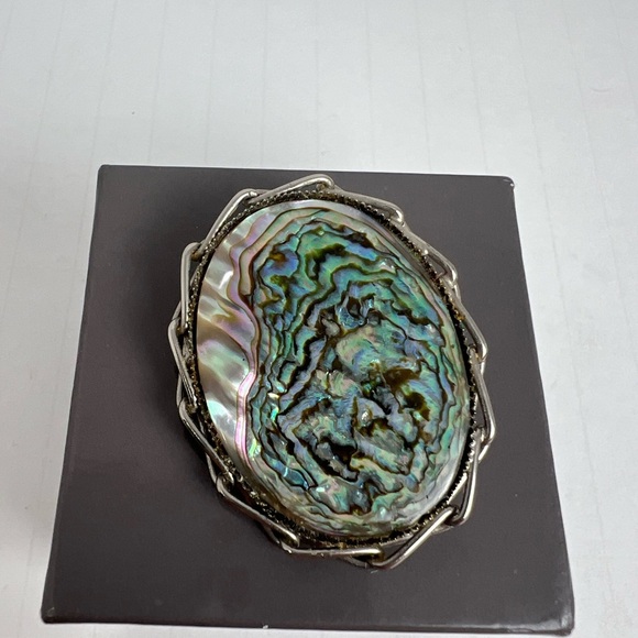 Vintage Abalone Brooch - Picture 2 of 6